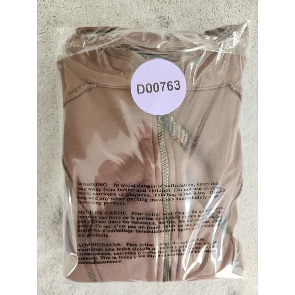 Ours Cotton Sleeveless Full Zip Jacket Size M Brown Exposed Seams Boho Outdoors - Picture 10 of 10